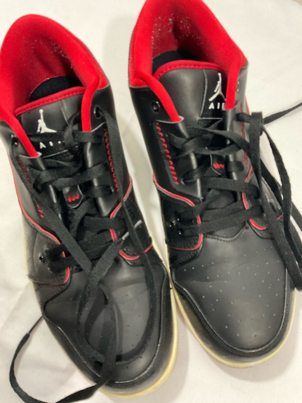 Jordan 1 Flight 2 Low - Black White Red